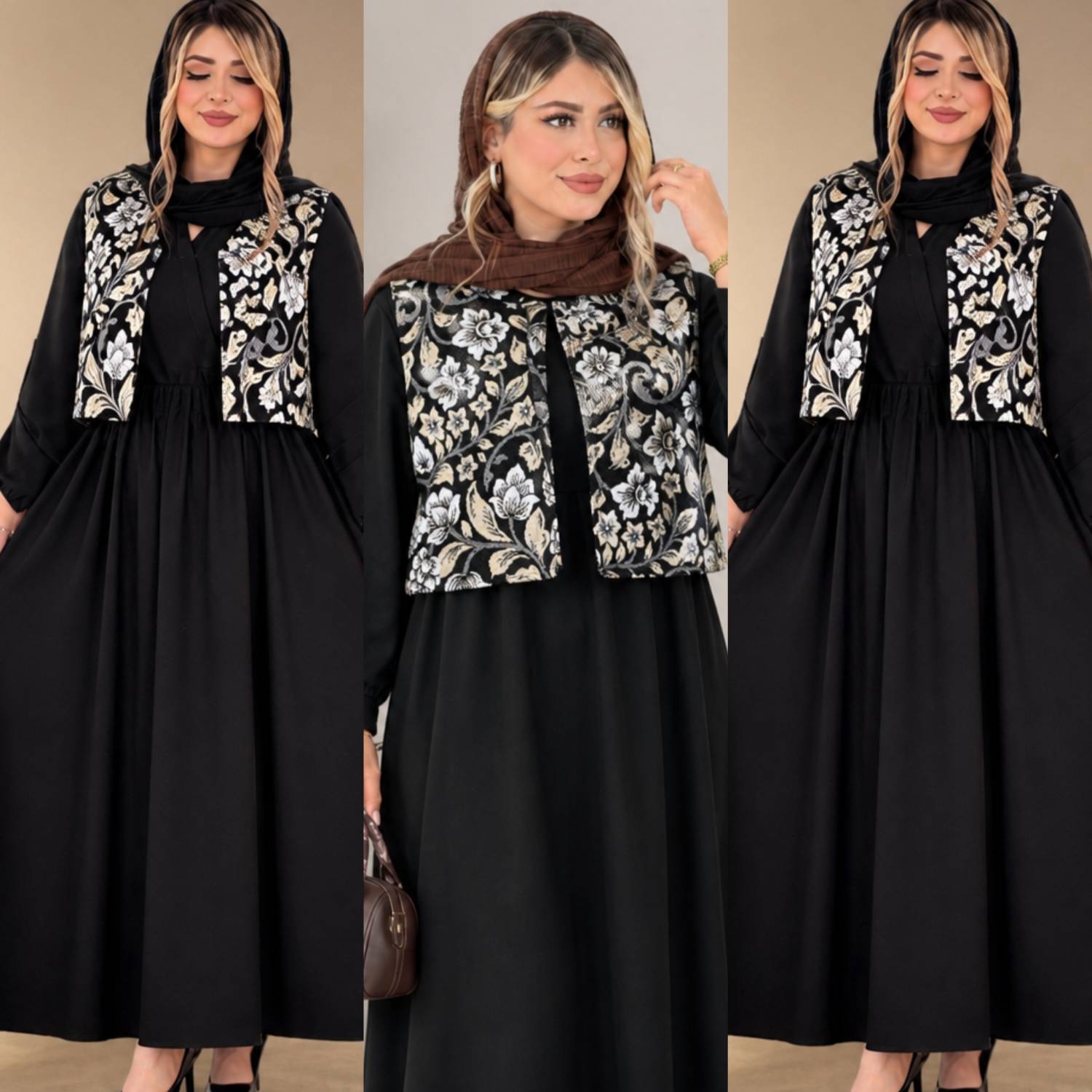 سارافون زنانه مدل rozii