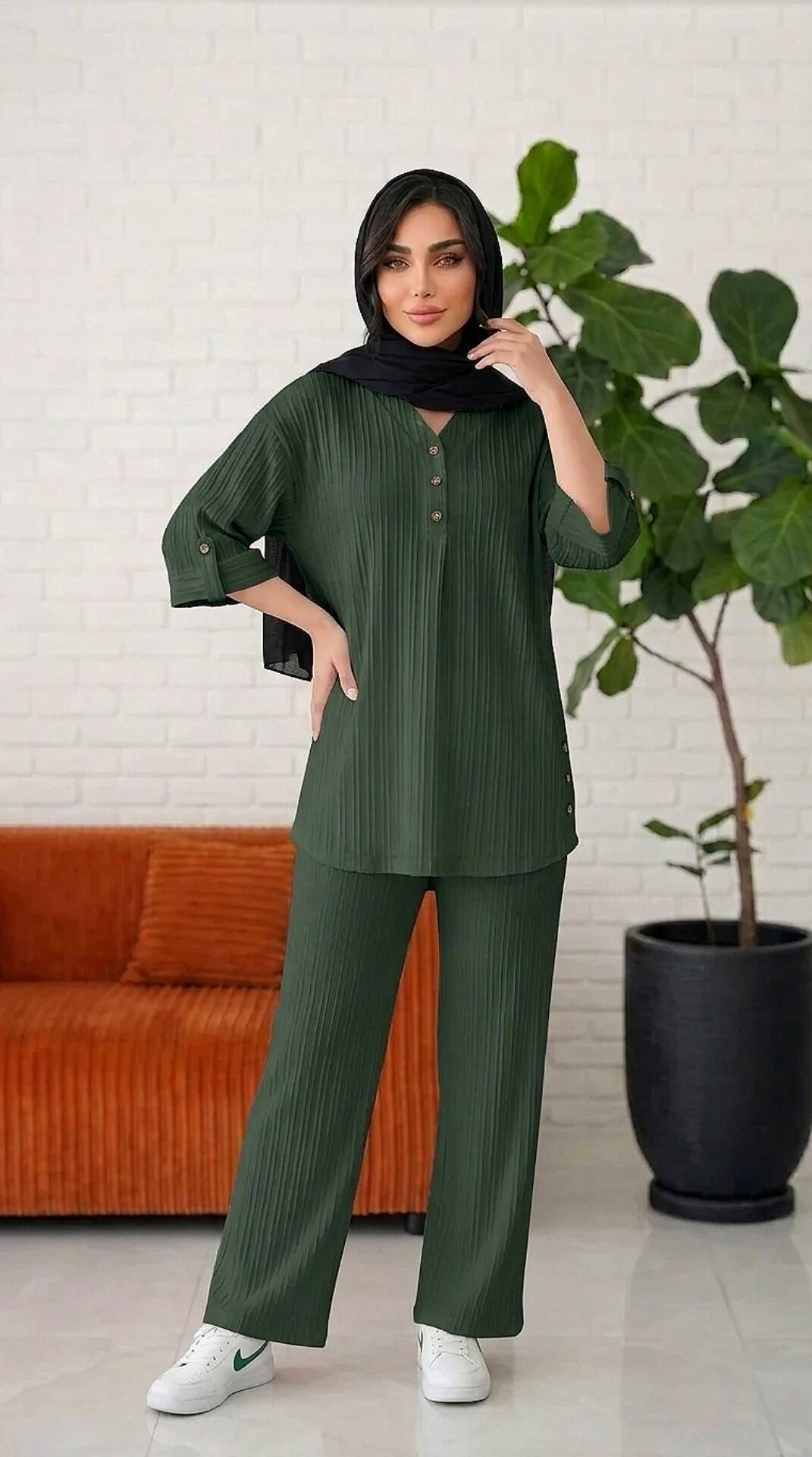 شومیز شلوار سه دکمه